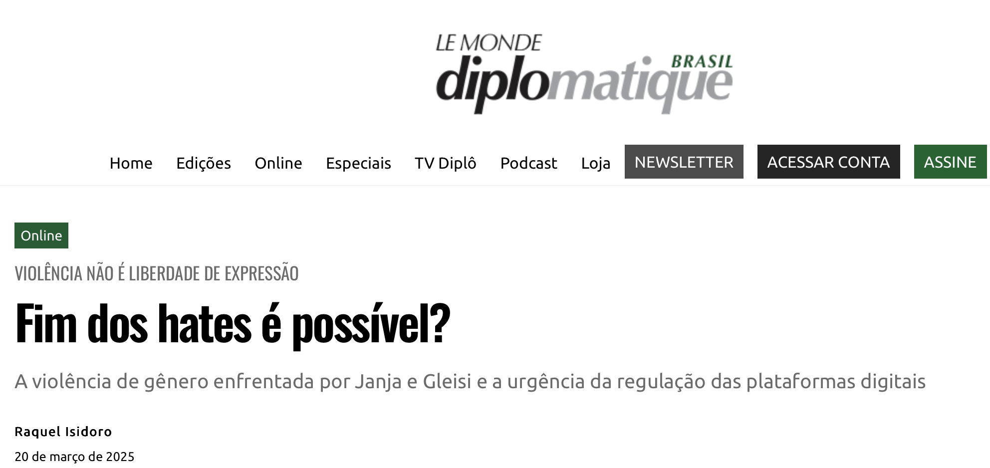 na midia – diplomatique
