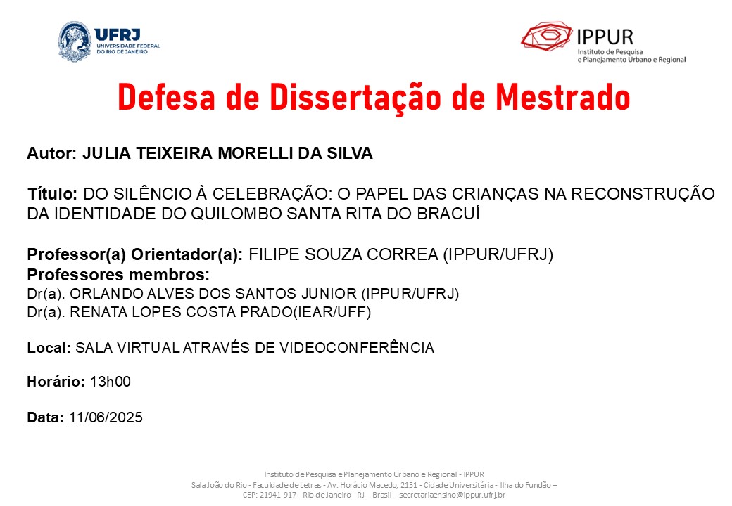 Defesa Mestrado – Julia Teixeira