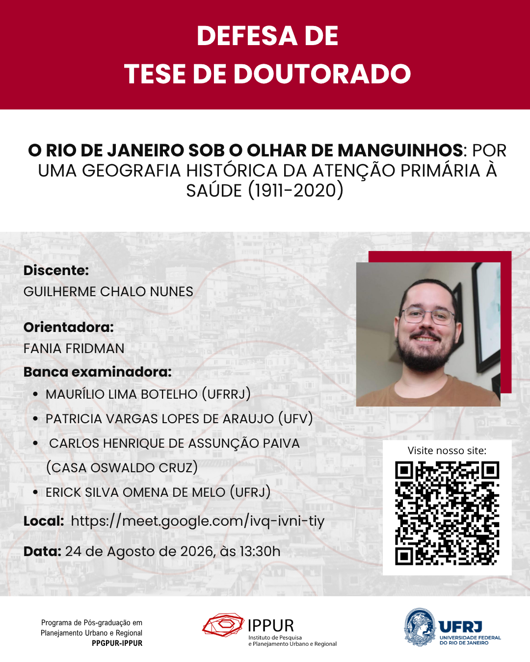 Defesa Doutorado – Cartaz Guilherme Chalo Nunes